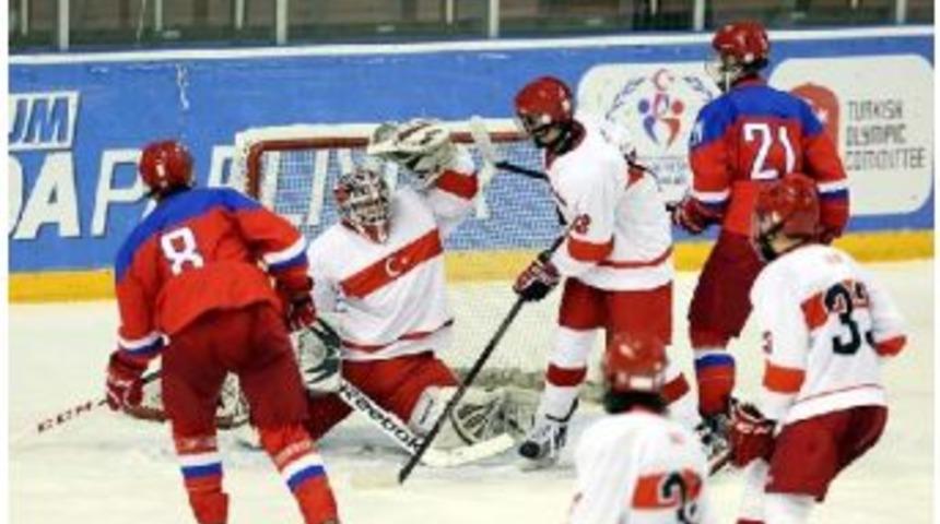 Buz Hokeyinde T&uuml;rkiye, Rusya'ya Farklı Yenildi: 42-0