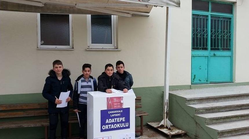 Öğrenciler Köy Kahvehanelerini Gezip Kan Bağışı Topluyor