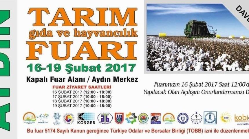 5. Aydın Tarım Gıda Ve Hayvancılık Fuarı Ziyaret&ccedil;ileriyle Buluşmaya Hazır