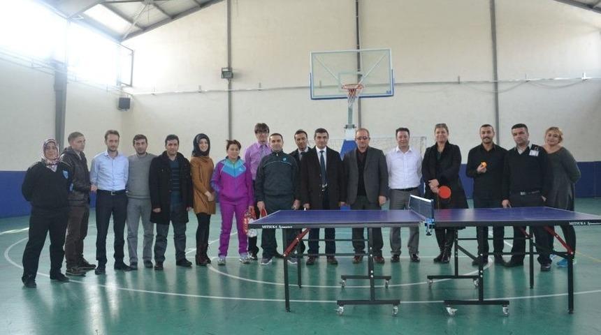 Asp&rsquo;de Personele Y&ouml;nelik Masa Tenisi Şampiyonası D&uuml;zenlendi