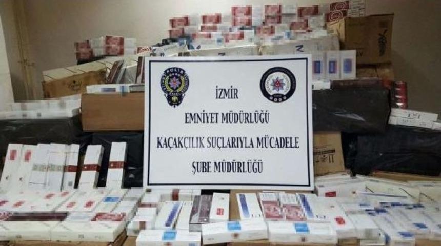 İzmir'de 112 Bin 500 Paket Ka&ccedil;ak Sigara Ele Ge&ccedil;irildi