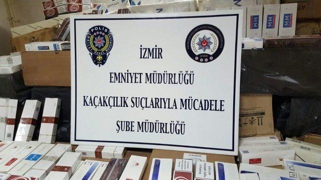 İzmir’de 788 Bin Tl’lik Kaçak Sigara Operasyonu