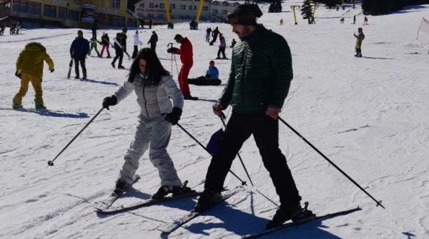 Uludağ'da 'sevgililer G&uuml;n&uuml;' Yoğunluğu