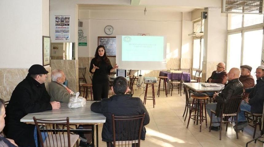 Kıraathanede &lsquo;kadına Şiddete Hayır&rsquo; Eğitimi Verildi