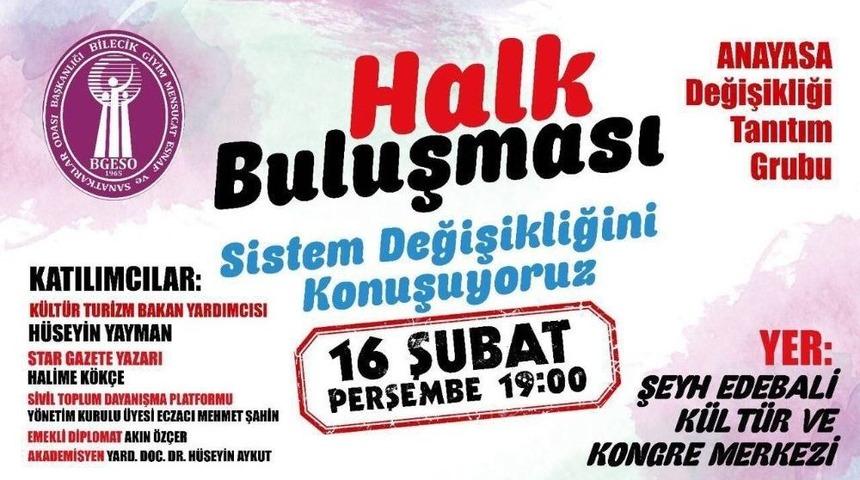 Bilecik Giyim Mensucat Esnaf Ve Sanatkarlar Odası&rsquo;ndan &ldquo;halk Buluşması&rdquo;