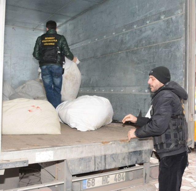 Aksaray’da 1 Ton 180 Kilo Esrar Yakılarak İmha Edildi