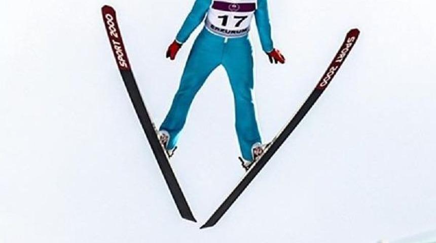 Aslı I&ccedil;in U&ccedil;tu, Kayakla Atlamada 4'&uuml;nc&uuml; Oldu