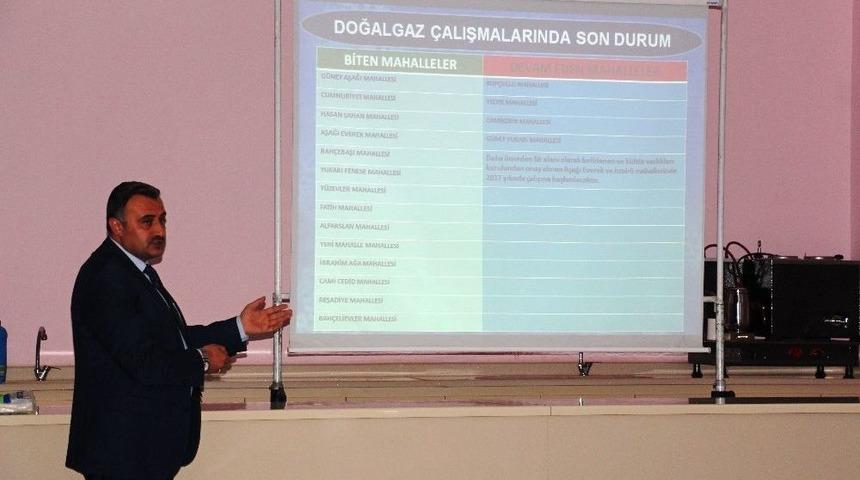 Başkan Cabbar Belediye &Ccedil;alışmalarıyla İlgili Bilgilendirme Sunumu Yaptı