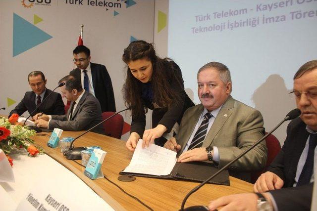 Kayseri Osb Ve T&uuml;rk Telekom Arasında Teknolojik İş Birliği Protokol&uuml; İmzalandı 1