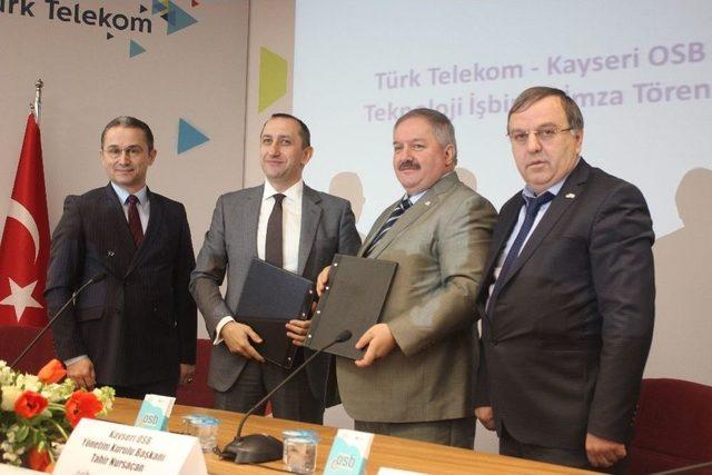 Kayseri Osb Ve T&uuml;rk Telekom Arasında Teknolojik İş Birliği Protokol&uuml; İmzalandı 2