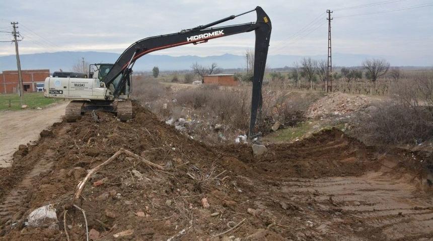 Kargın&rsquo;da Dere Temizliği