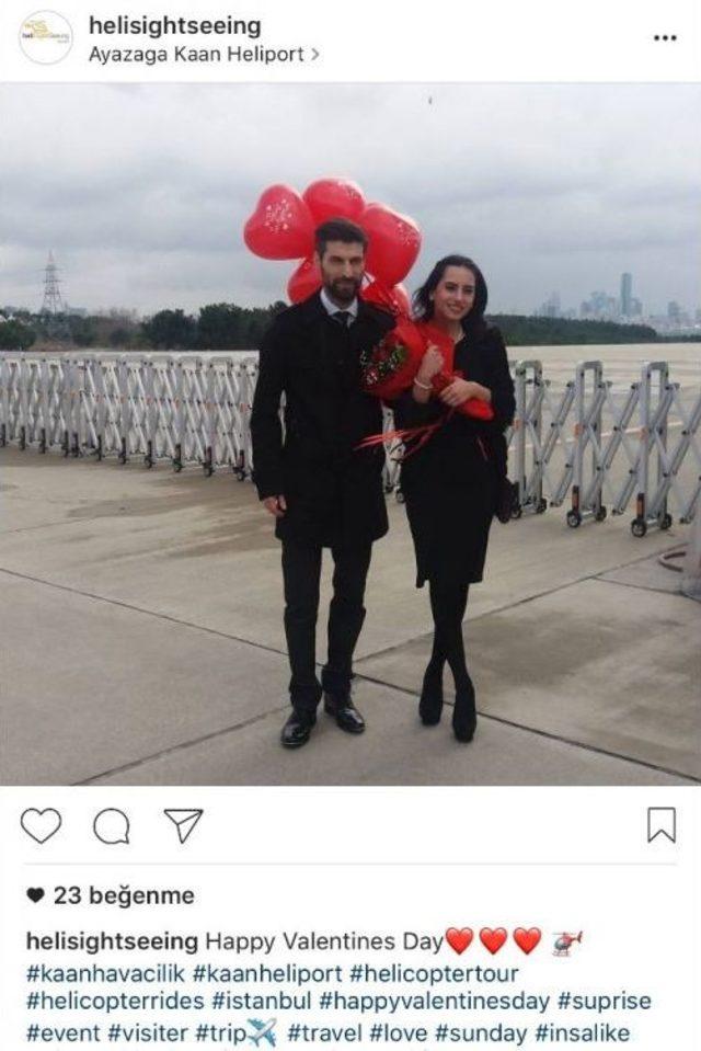 Sevgililer G&uuml;n&uuml;&rsquo;ne Kalp Şekilli U&ccedil;uş Rotası 1