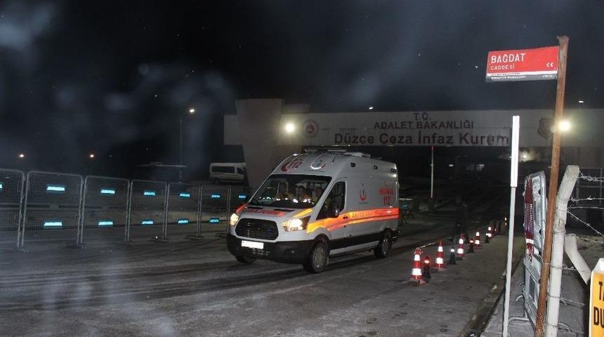 D&uuml;zce Ceza İnfaz Kurumunda Yangın