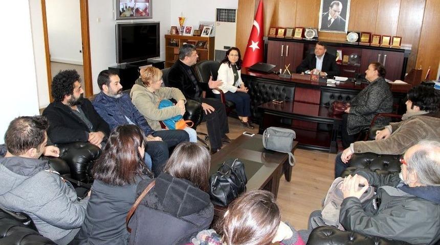 Ankara Birlik Tiyatrosu&rsquo;nda Başkan Turgut&rsquo;a Ziyaret