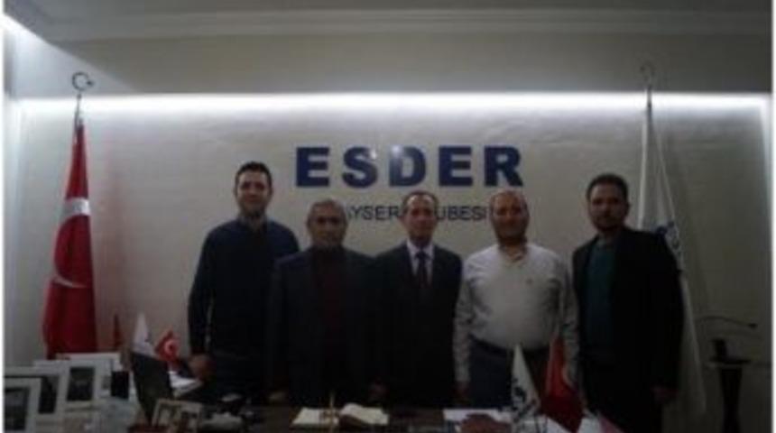 Kayseri Vali Yardımcıları Esder&rsquo;i Ziyaret Etti