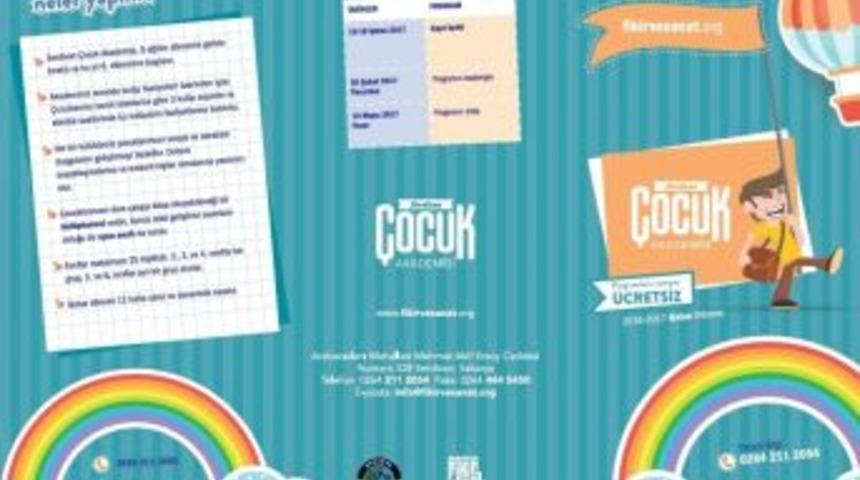 Serdivan &Ccedil;ocuk Akademisi 2017 Bahar D&ouml;nemi Kayıtları Başladı