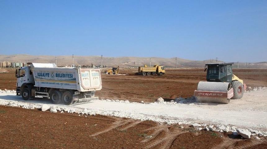 Dağeteği Mahallesinde Yol Yapım Çalışmaları