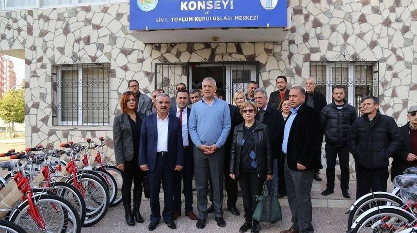 Mezitli Belediyesi&rsquo;nden Meclis &Uuml;yelerine Bisiklet