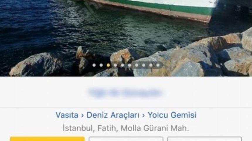 Yolcu Vapurunu İnternetten Satışa &Ccedil;ıkardılar