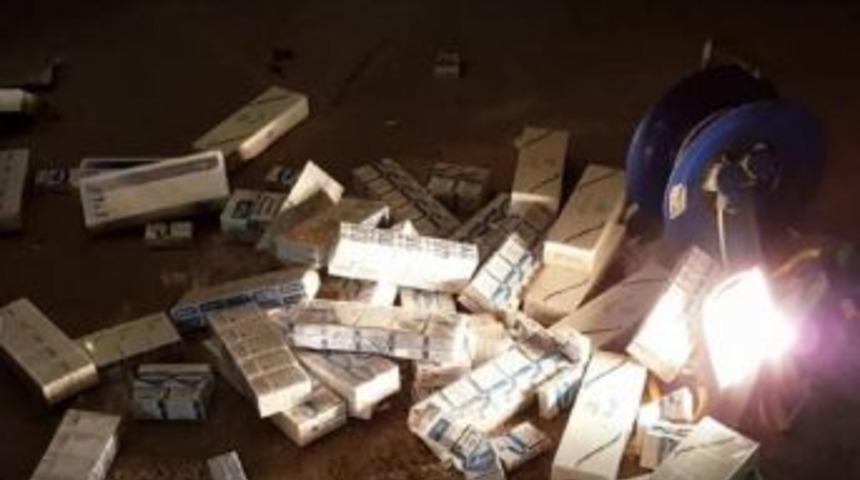 Tır'da 67 Bin Paket Ka&ccedil;ak Sigara Ele Ge&ccedil;irildi