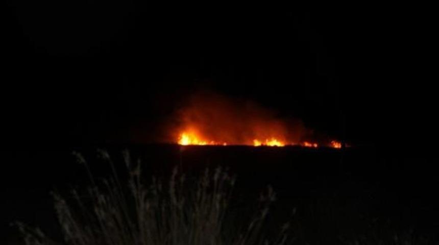 G&ouml;ksu Deltası'nda Yangın