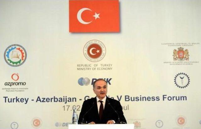 Fotoğraflar // Bakan Faruk Özlü, Türkiye-Azerbeycan-Gürcistan 5. İş Forumu'nda Konuştu