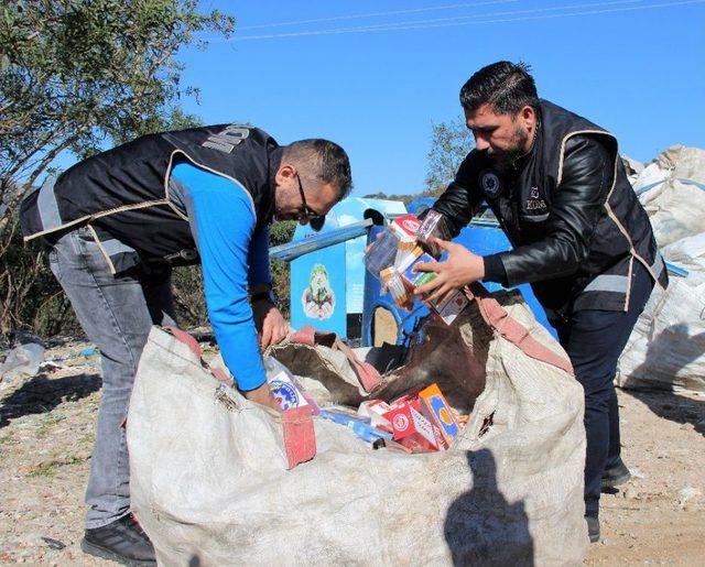 Bodrum’da Kaçak İçki Ve Tütün Ürünleri İmha Edildi