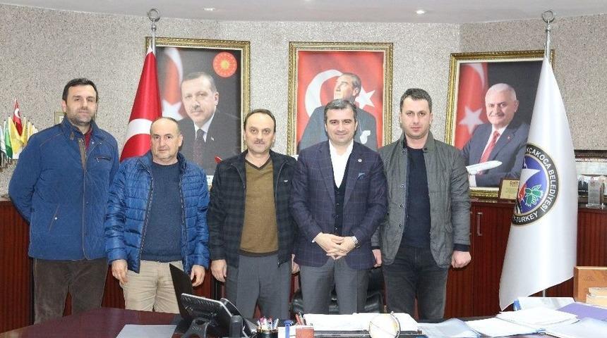 Başkan Yemenici Taşıyıcılar Kooperatifi Y&ouml;netimini Ağırladı