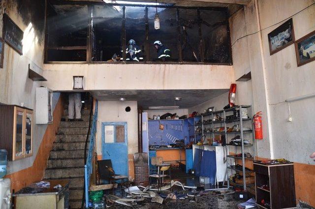 Ordu&rsquo;da İş Yeri Yangını 2