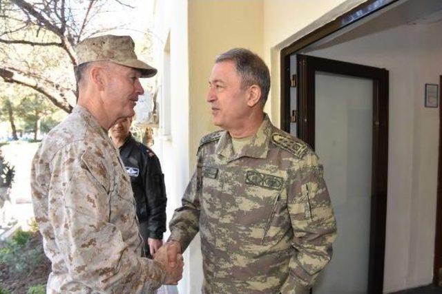 Orgeneral Hulusi Akar İncirlik'te Abd Genelkurmay Başkanı Dunford Ile Görüştü