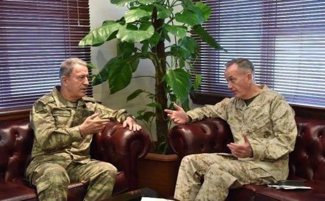 Orgeneral Hulusi Akar İncirlik'te Abd Genelkurmay Başkanı Dunford Ile Görüştü