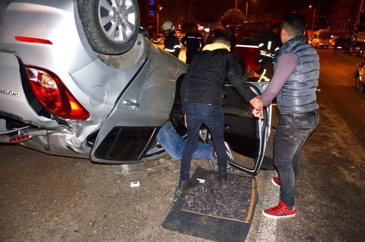 Milas&rsquo;ta Bir Otomobil Takla Attı; 1&rsquo;i Ağır 2 Yaralı