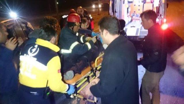 Konya’Da Otobüs Ile Otomobil Çarpıştı: 6 Yaralı