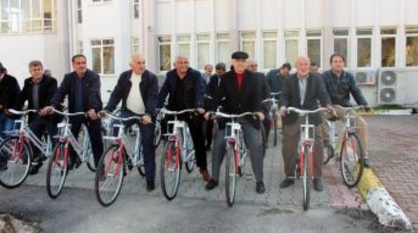 Finike&rsquo;li Muhtarlara Bisiklet