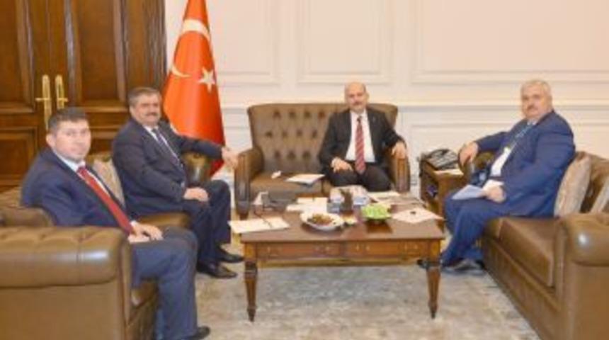 &Ccedil;aturoğlu Ve &Uuml;nal, İ&ccedil;işleri Bakanı S&uuml;leyman Soylu&rsquo;yu Ziyaret Etti