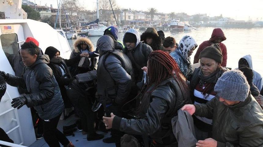 65 Ka&ccedil;ak G&ouml;&ccedil;men Yakalandı