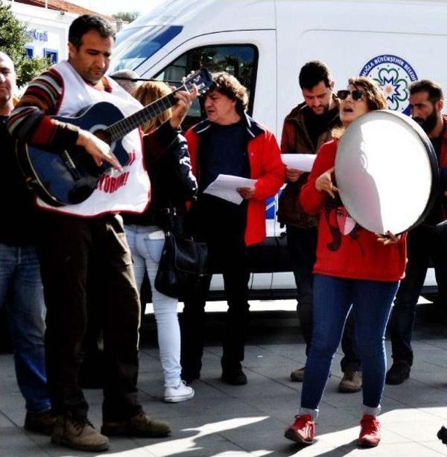 Eğitim-Sen'den Bodrum'da Eylem