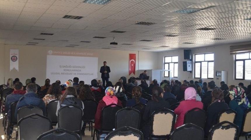 Samsat&rsquo;ta İş Sağlığı Ve G&uuml;venliği Eğitimi Verildi