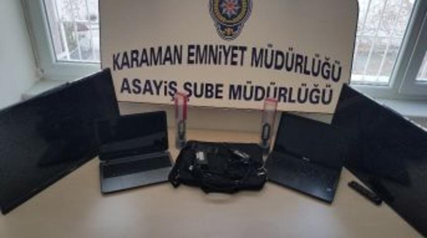 Karaman&rsquo;da Hırsızlık Yaparken Su&ccedil;&uuml;st&uuml; Yakalanan 2 Kişi Tutuklandı