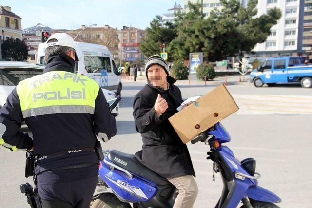 Samsun’da Kasksız Motosiklet Sürücülerine Ceza Yağdı