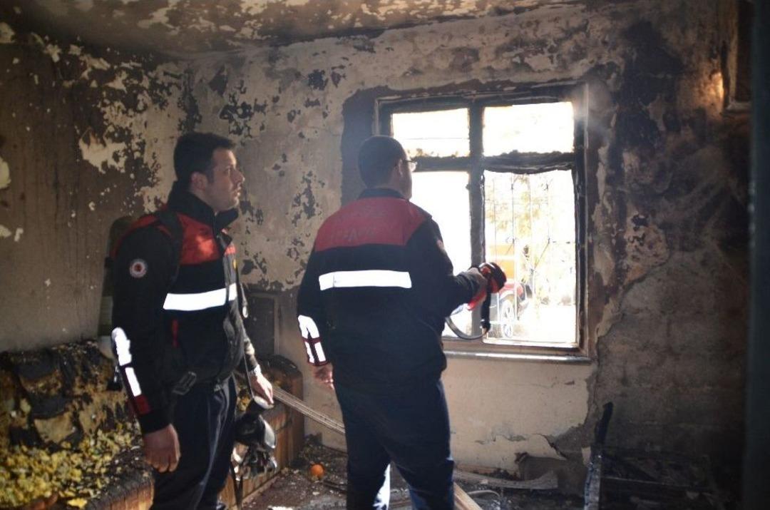 Bafra&rsquo;da Yangın