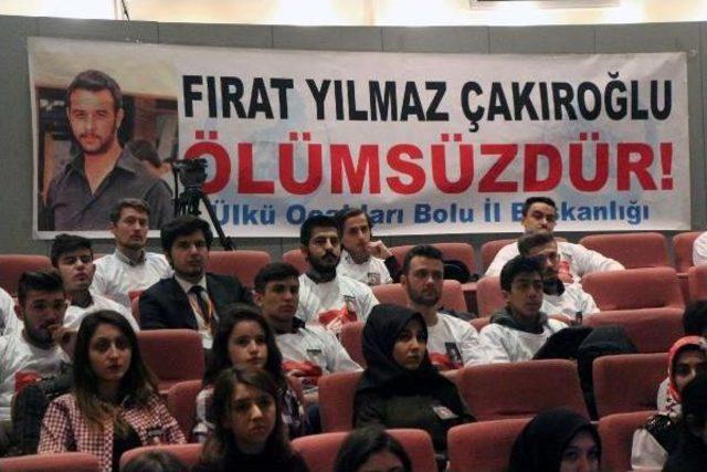 Bolu da Fırat &Ccedil;akıroğlu I&ccedil;in Anma T&ouml;reni 1