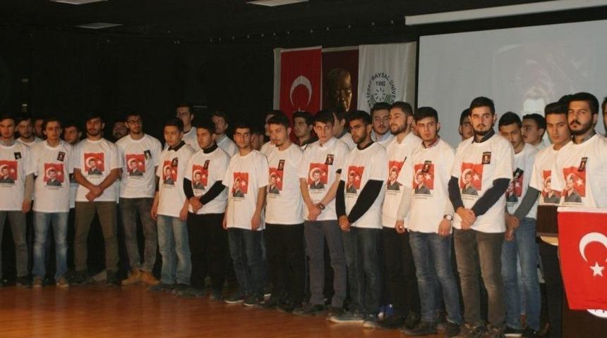 İzmir&rsquo;de &Ouml;ld&uuml;r&uuml;len Fırat &Ccedil;akıroğlu Bolu&rsquo;da Anıldı