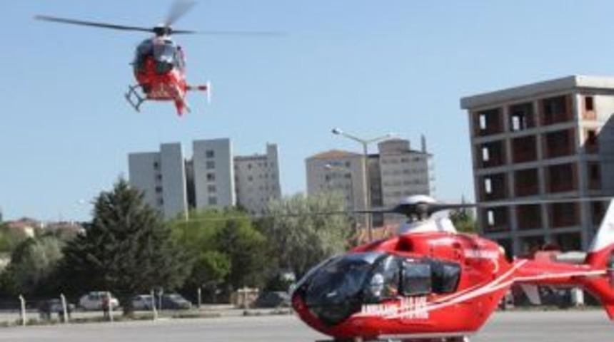 Kolu Kopan Gen&ccedil; Ambulans Helikopterle Sevk Edildi