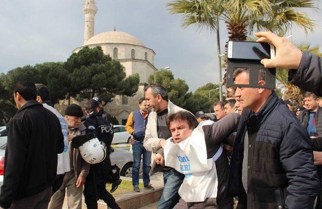 Aydın’da Eğitim-sen Eylemine Polis Müdahalesi; 5 Gözaltı