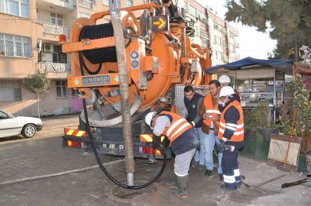 Aski Kanalizasyon Şebekelerinin Temizliğine Başladı