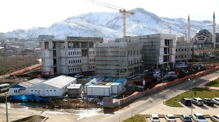 Od&uuml; Diş Hekimliği Fak&uuml;ltesi İnşaatı Hızla S&uuml;r&uuml;yor