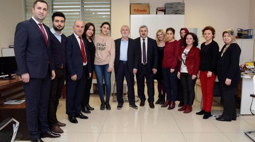 Başkan Baran, Birim Müdürlerini Ziyaret Etti