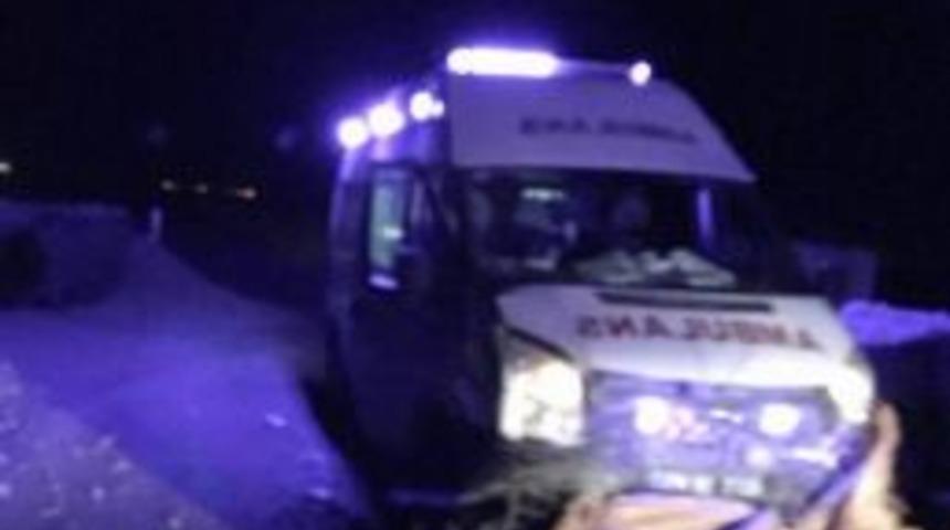 Ambulans Kaza Yaptı, 3 Sağlık G&ouml;revlisi Yaralandı