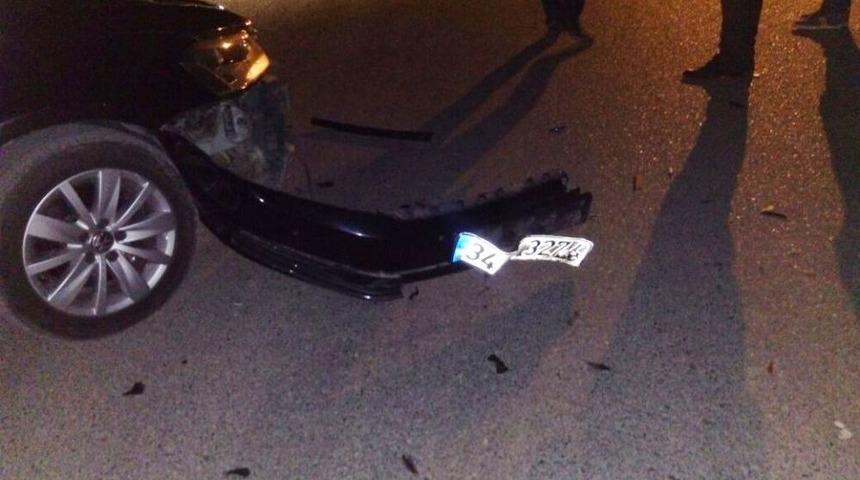 Motosikletle Otomobil &Ccedil;arpıştı: 2 Yaralı